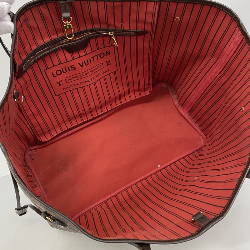 【6gb1807】ルイヴィトン トートバッグ ダミエ ネヴァーフルGM N40597 エベヌ【中古】レディース