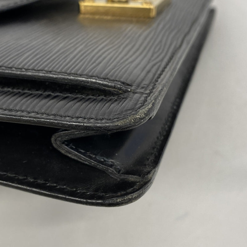【6gb1809】ルイヴィトン クラッチバッグ エピ セリエドラゴンヌ M52612 ノワール【中古】メンズ