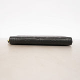 【6gb1828-k】ルイヴィトン 長財布 モノグラム・アンプラント ジッピーウォレット M61864 ノワール【中古】レディース