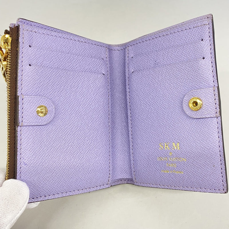【6gb1867-k】ルイヴィトン 財布 モノグラム ポルトフォイユリサ M82415 アイリス【中古】レディース