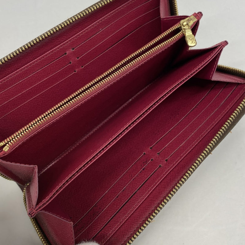 【6gb1875】ルイヴィトン 長財布 モノグラム ジッピーウォレット M41895 フューシャ【中古】レディース