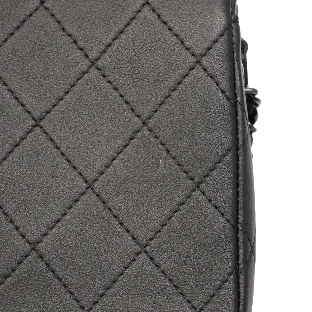 【6gb1928-k】シャネル ショルダーバッグ マトラッセ レザー ブラック【中古】レディース