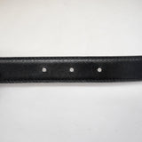 【6gb1935】エルメス ベルト コンスタンスベルト ボックスカーフ クシュベル ブラック ナチュラル シルバー金具 □D刻印【中古】レディース