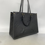 【6gb1944-h】ルイヴィトン トートバッグ モノグラム・アンプラント オンザゴーMM M45595 ノワール 2wayバッグ【中古】レディース
