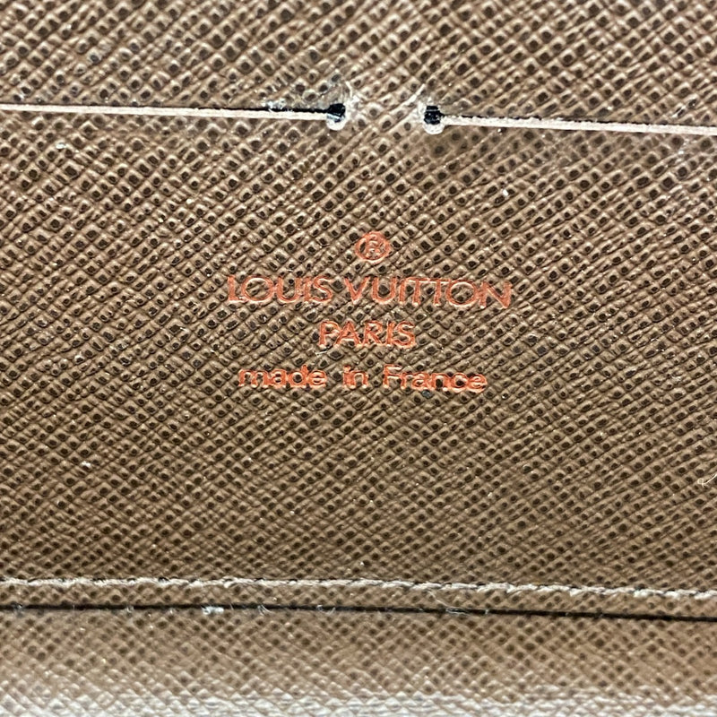 【6gb1956】ルイヴィトン 長財布 ダミエ ジッピーウォレット N60015 エベヌ【中古】メンズ レディース ユニセックス