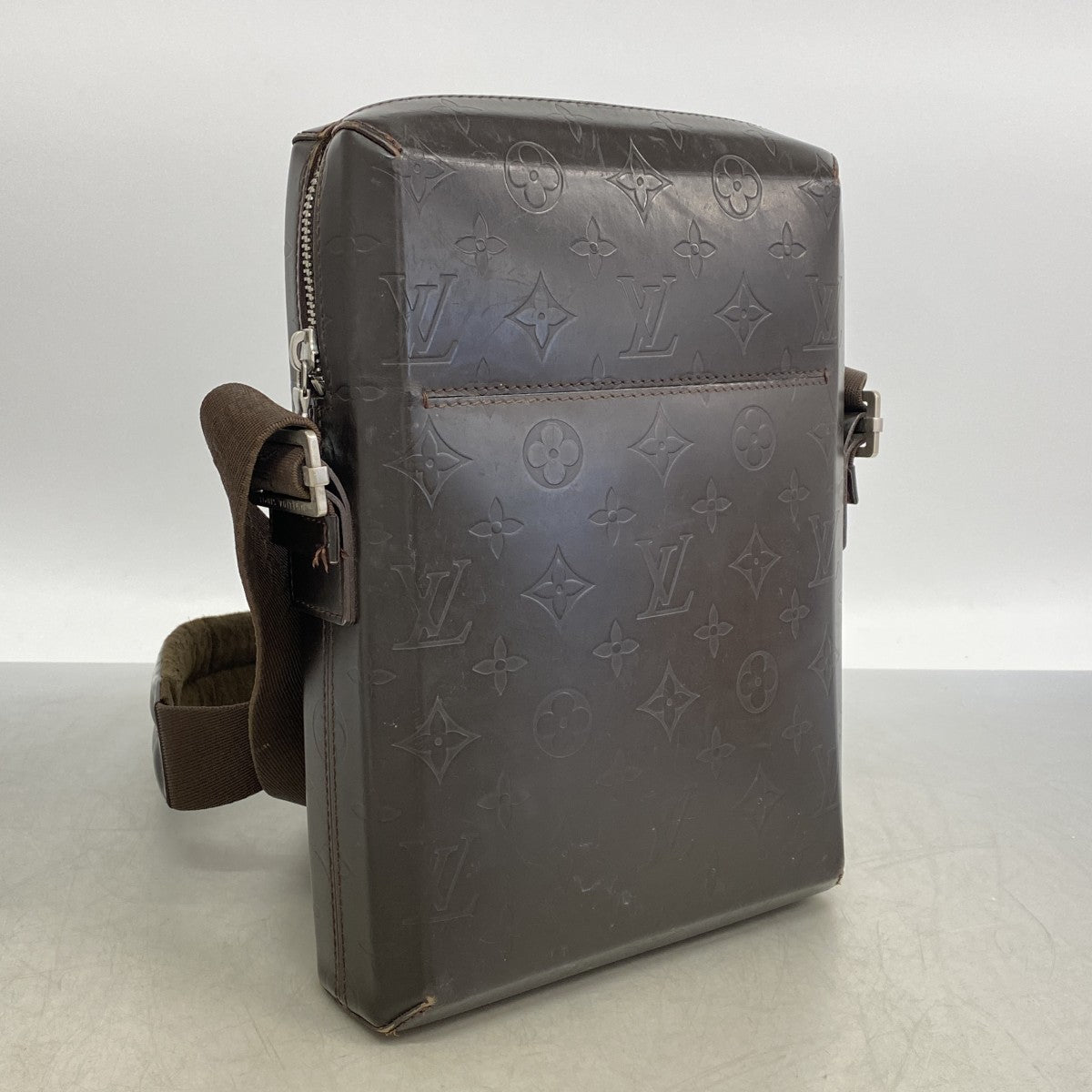 【6gb1968-k】ルイヴィトン ショルダーバッグ モノグラム・グラセレザー ボビー M46520 カフェ【中古】メンズ