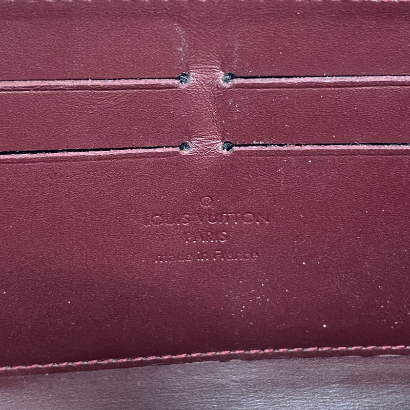 【6gb1976-k】ルイヴィトン 長財布 ヴェルニ ジッピーウォレット M91536 ルージュフォーヴィスト【中古】レディース