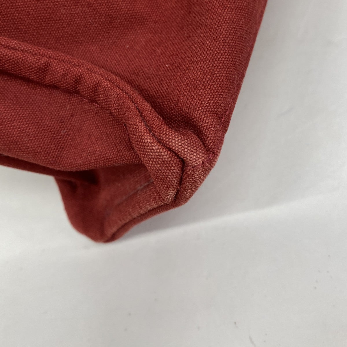 【6gb2003-k】エルメス トートバッグ フールトゥMM キャンバス レッド シルバー金具【中古】メンズ レディース ユニセックス