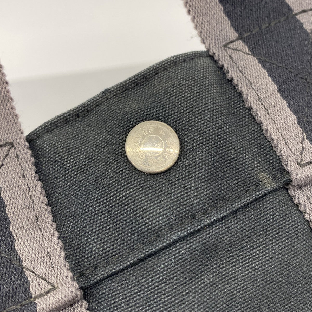 【6gb2006-k】エルメス ハンドバッグ フールトゥPM キャンバス ブラック シルバー金具【中古】メンズ レディース ユニセックス