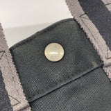 【6gb2006-k】エルメス ハンドバッグ フールトゥPM キャンバス ブラック シルバー金具【中古】メンズ レディース ユニセックス