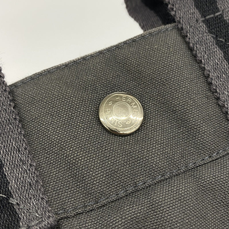 【6gb2007-k】エルメス ハンドバッグ フールトゥPM キャンバス グレー シルバー金具【中古】メンズ レディース ユニセックス