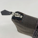 【6gb2012-k】エルメス 財布 エールラインパースPM キャンバス グレー シルバー金具【中古】メンズ レディース ユニセックス