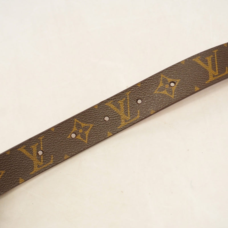 【6gb2047-k】ルイヴィトン ベルト モノグラム サンチュールキャレ M6800W ブラウン【中古】メンズ レディース ユニセックス