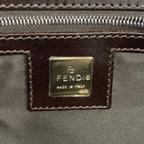 【6gb2093】フェンディ トートバッグ ズッカ ナイロンキャンバス ブラウン シルバー金具【中古】レディース