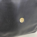 【6gb2095】シャネル ショルダーバッグ ラムスキン ブラック ゴールド金具【中古】レディース