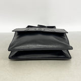 【6gb2095】シャネル ショルダーバッグ ラムスキン ブラック ゴールド金具【中古】レディース