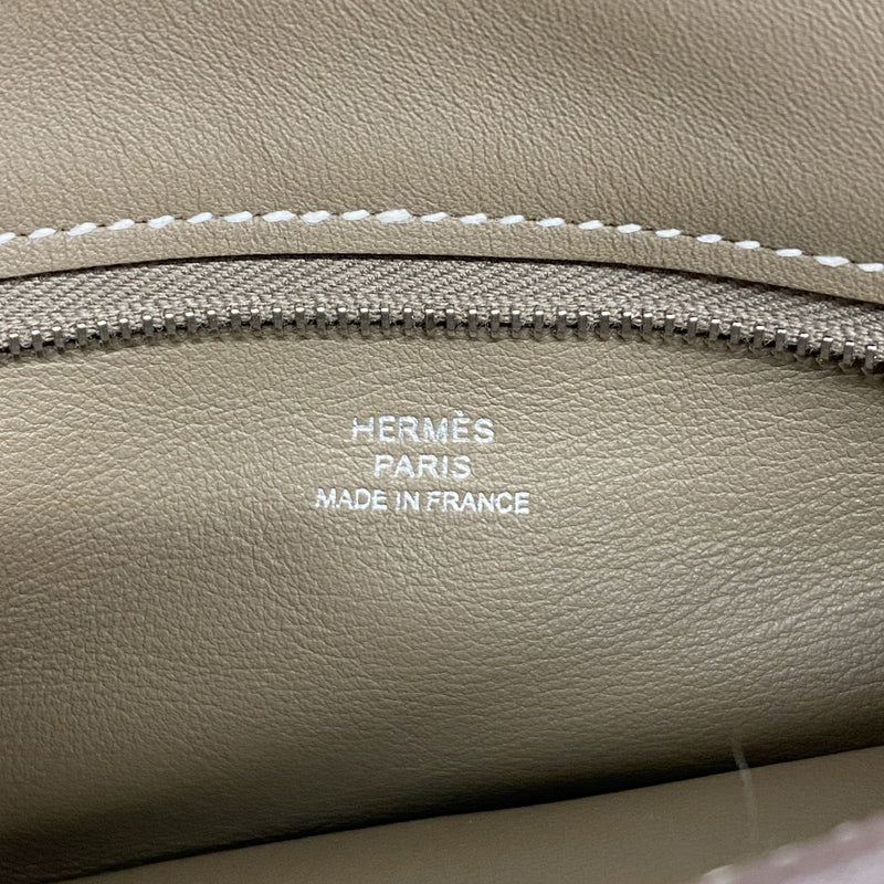 【6gb2102】エルメス ショルダーバッグ ポッシャンプリュス スイフト エトゥープ シルバー金具 U刻印【中古】メンズ レディース ユニセックス