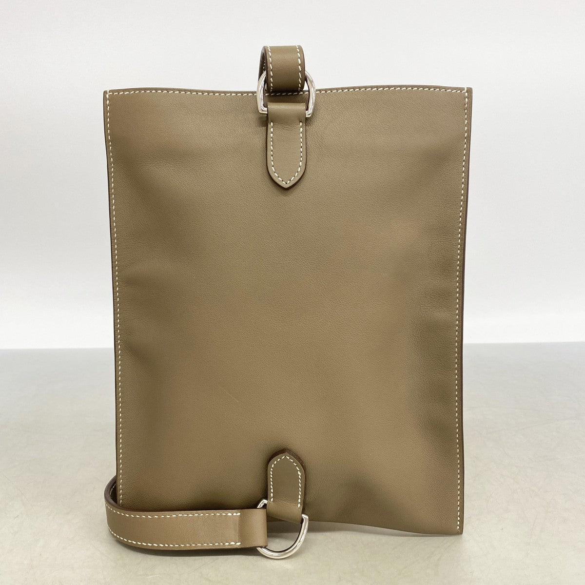 【6gb2102】エルメス ショルダーバッグ ポッシャンプリュス スイフト エトゥープ シルバー金具 U刻印【中古】メンズ レディース ユニセックス