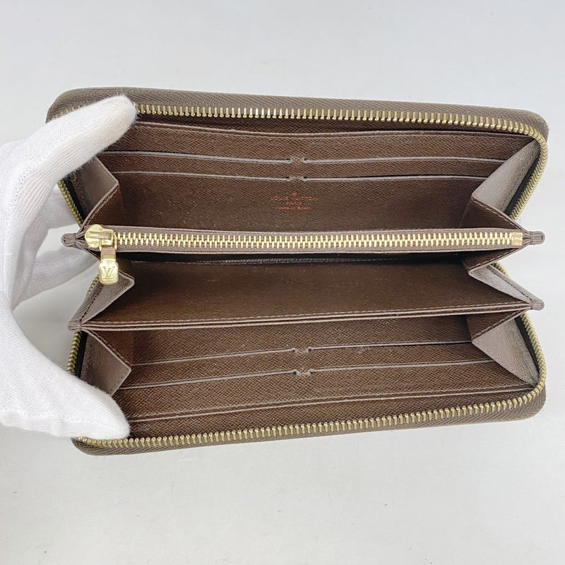 【6gb2129】ルイヴィトン 長財布 ダミエ ジッピーウォレット N60015 エベヌ【中古】メンズ レディース ユニセックス