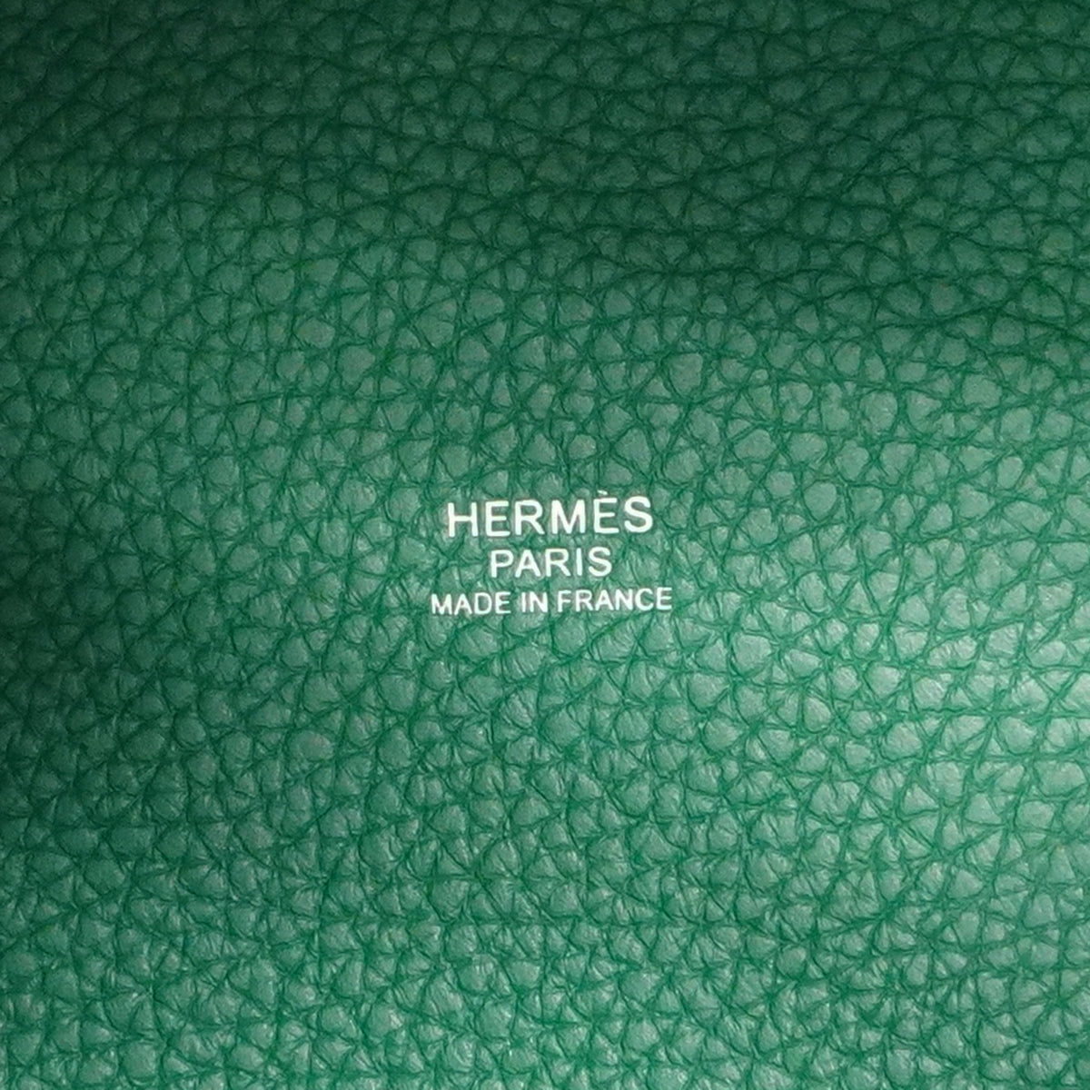 【6gb2152】エルメス ハンドバッグ ピコタンロックMM トリヨンクレマンス ヴェールヴェルティゴ シルバー金具 W刻印【中古】レディース
