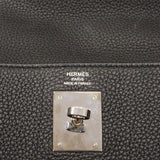 【6gb2168-g】エルメス ハンドバッグ ケリー28 トゴ ブラック シルバー金具 D刻印 2wayバッグ【中古】レディース
