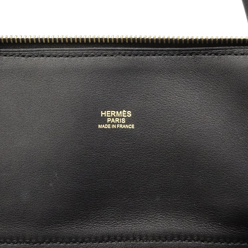 【6gb2186-h】エルメス ハンドバッグ ボリード31 トリヨンクレマンス ブラック ゴールド金具 D刻印【中古】レディース