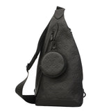 【6gb2206】ルイヴィトン ボディバッグ モノグラム・シャドウ デュオスリングバッグ M21890 ブラック【中古】メンズ