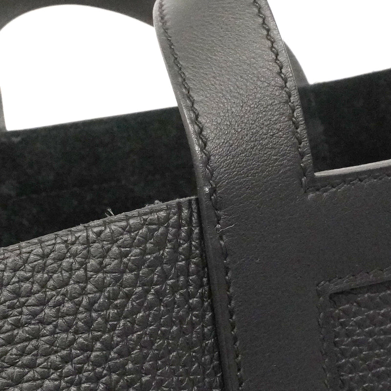 【6gb2220】エルメス ハンドバッグ インザループ23 トリヨンクレマンス ブラック シルバー金具 B刻印【中古】レディース