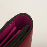 【6gb2242-k】グッチ 長財布 GGスプリーム 410100 PVC レッド ブラウン ゴールド金具【中古】レディース
