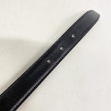 【6gb2257】エルメス ベルト コンスタンスベルト ボックスカーフ ブラック ブルーペール シルバー金具 □E刻印【中古】レディース