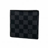 【6gb2285-k】ルイヴィトン 財布 ダミエ・グラフィット ポルトフォイユマルコ N62664 ブラック グレー【中古】メンズ