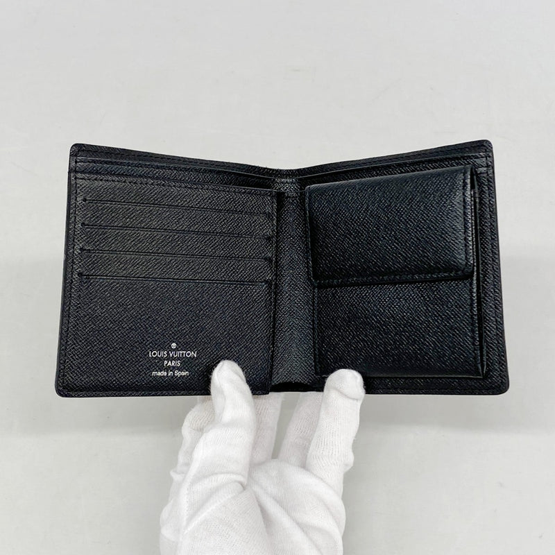 【6gb2285-k】ルイヴィトン 財布 ダミエ・グラフィット ポルトフォイユマルコ N62664 ブラック グレー【中古】メンズ