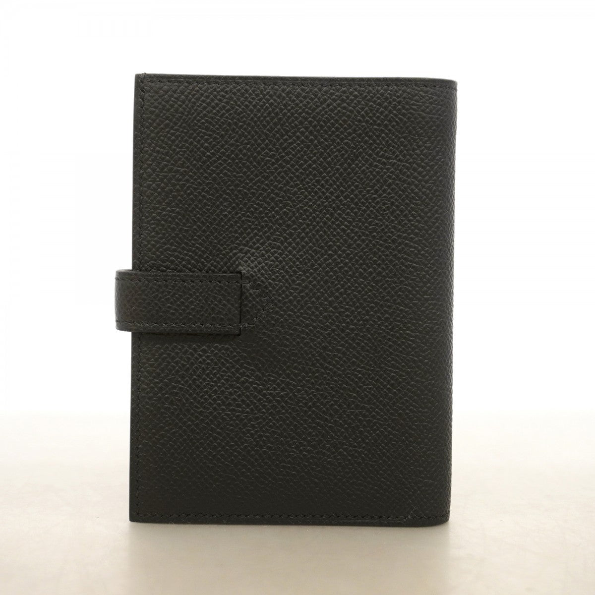 【6gb2296】エルメス 財布 Hパッサン ヴォーエプソン ブラック シルバー金具 K刻印【中古】メンズ レディース ユニセックス