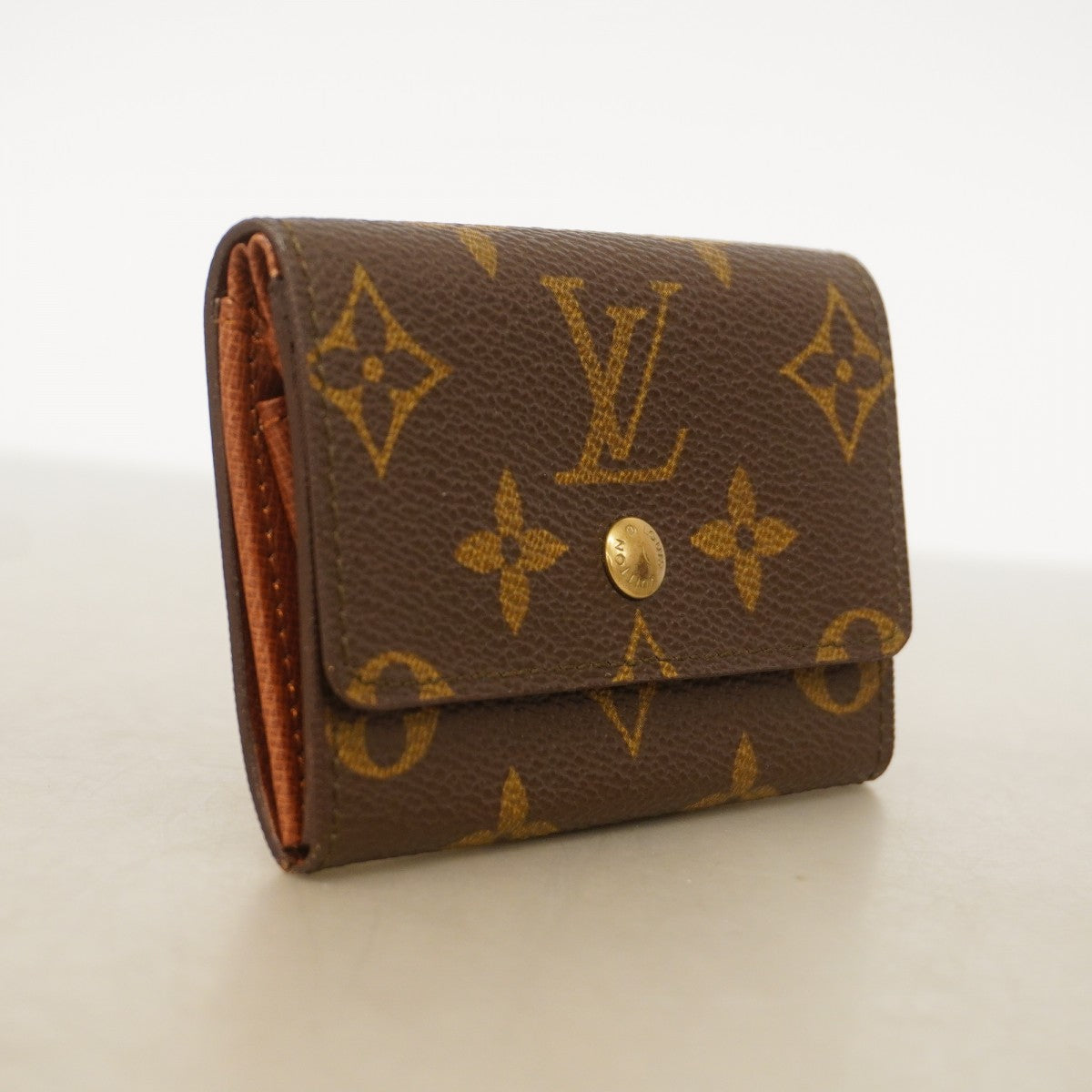 【6gb2310】ルイヴィトン コインケース モノグラム ポルトモネプラ M61930 ブラウン【中古】メンズ レディース ユニセックス