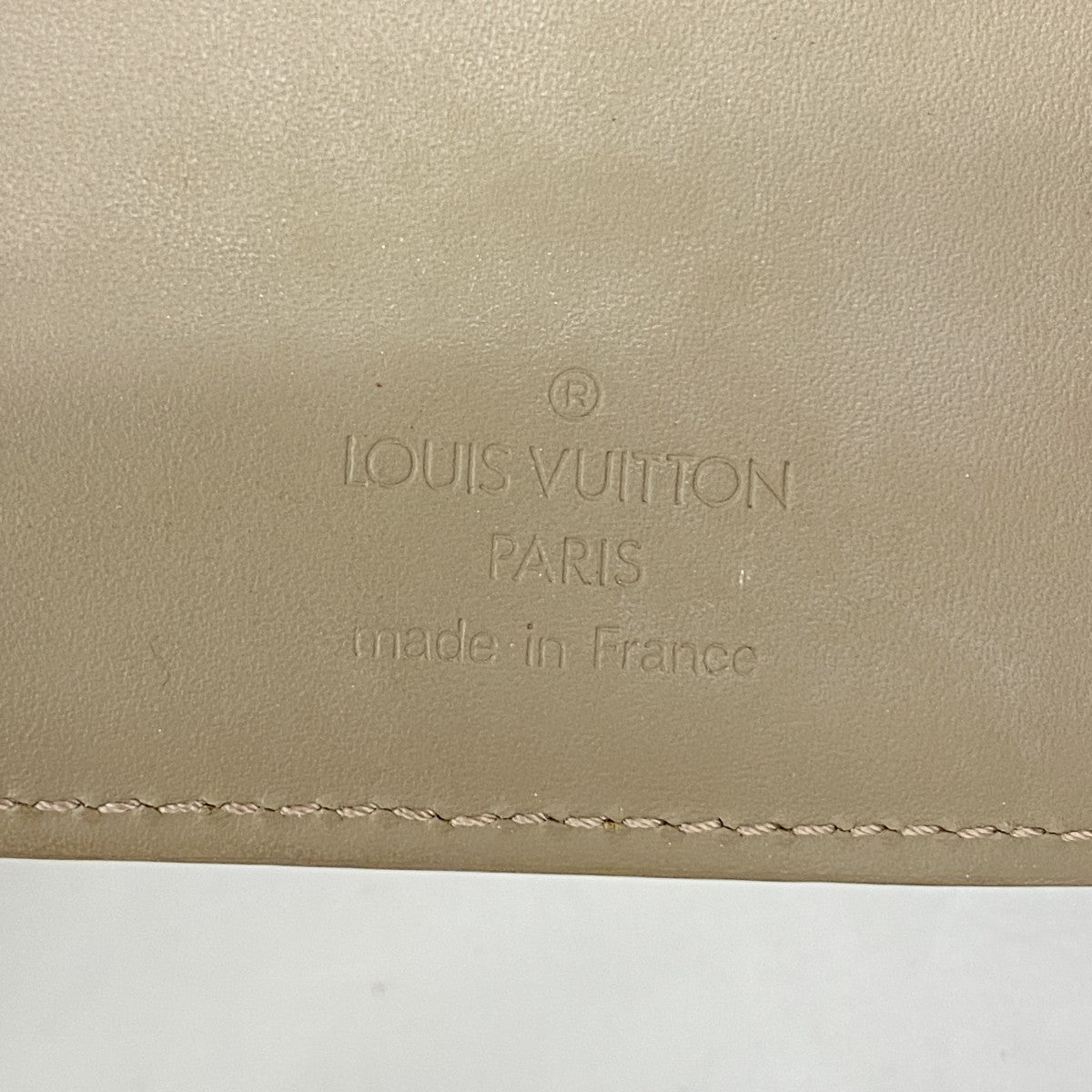 【6gb2372-k】ルイヴィトン 三つ折り財布 エピ ポルトモネエラスティック M6346C ペッパー【中古】レディース