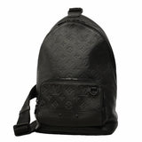 【6gc2394】ルイヴィトン ボディバッグ モノグラム・シャドウ レーサースリングバッグ M46107 ブラック【中古】メンズ