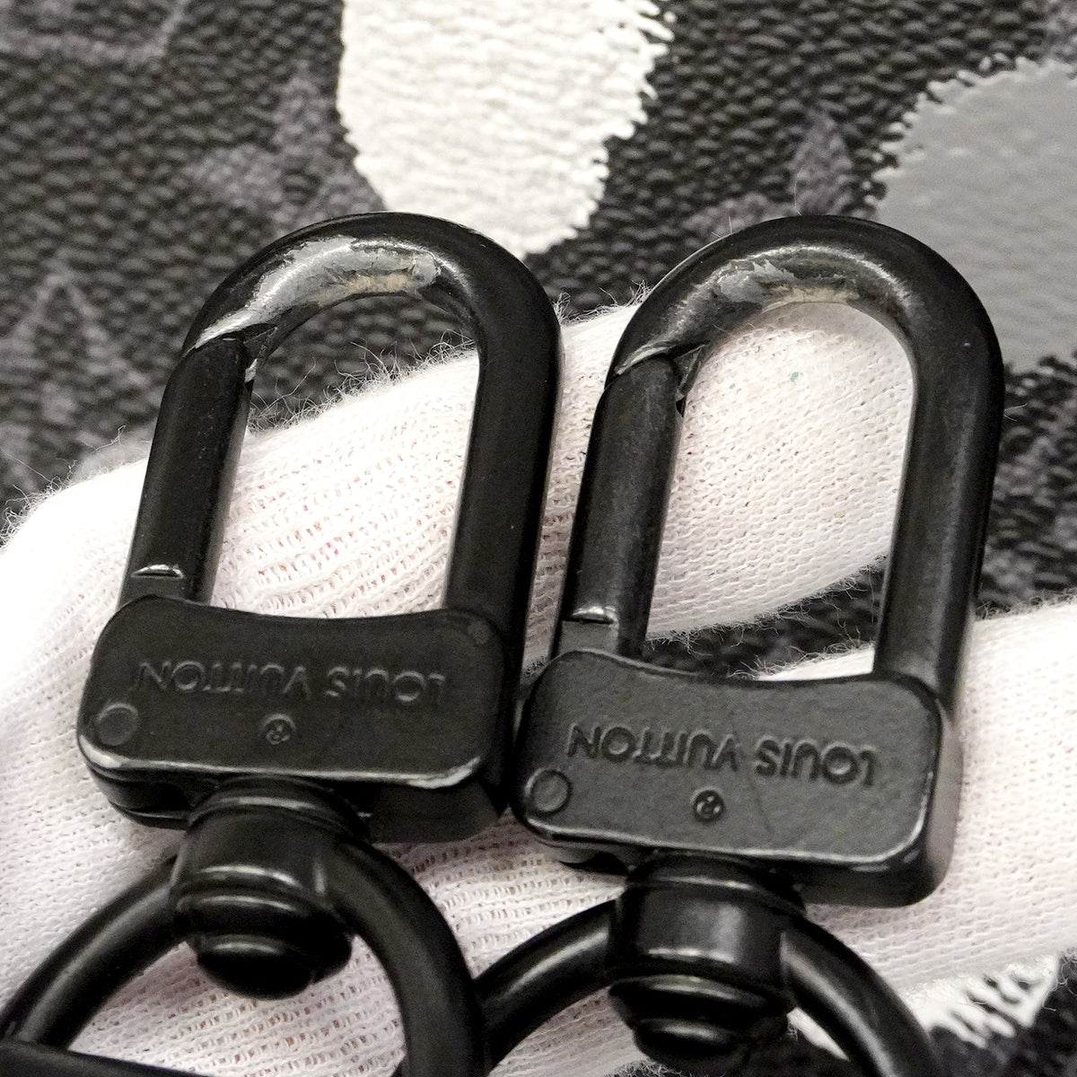 【6gc2395】ルイヴィトン トートバッグ モノグラム・エクリプス サックプラ M46404 ブラック 2wayバッグ 草間彌生コラボ【中古】メンズ