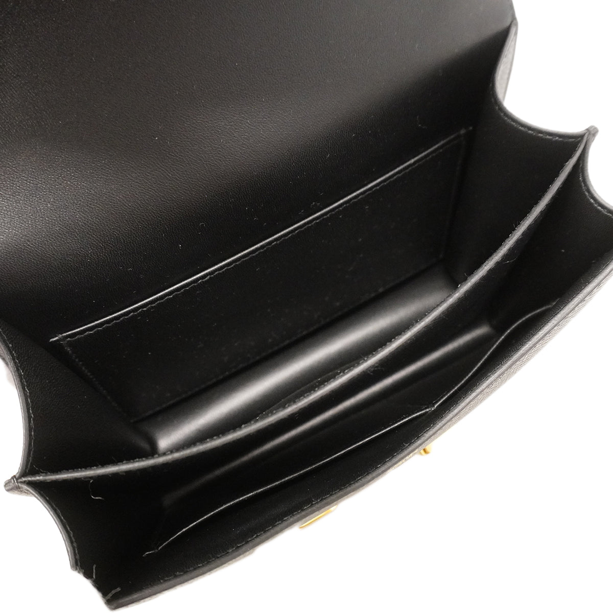 【6gc2399】エルメス ショルダーバッグ コンスタンス18 ヴォーエプソン ブラック ゴールド金具 G刻印【中古】レディース