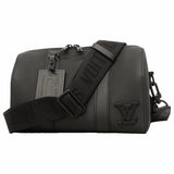【6gc2405】ルイヴィトン ショルダーバッグ LVアエログラム シティキーポル M59255 ノワール【中古】メンズ