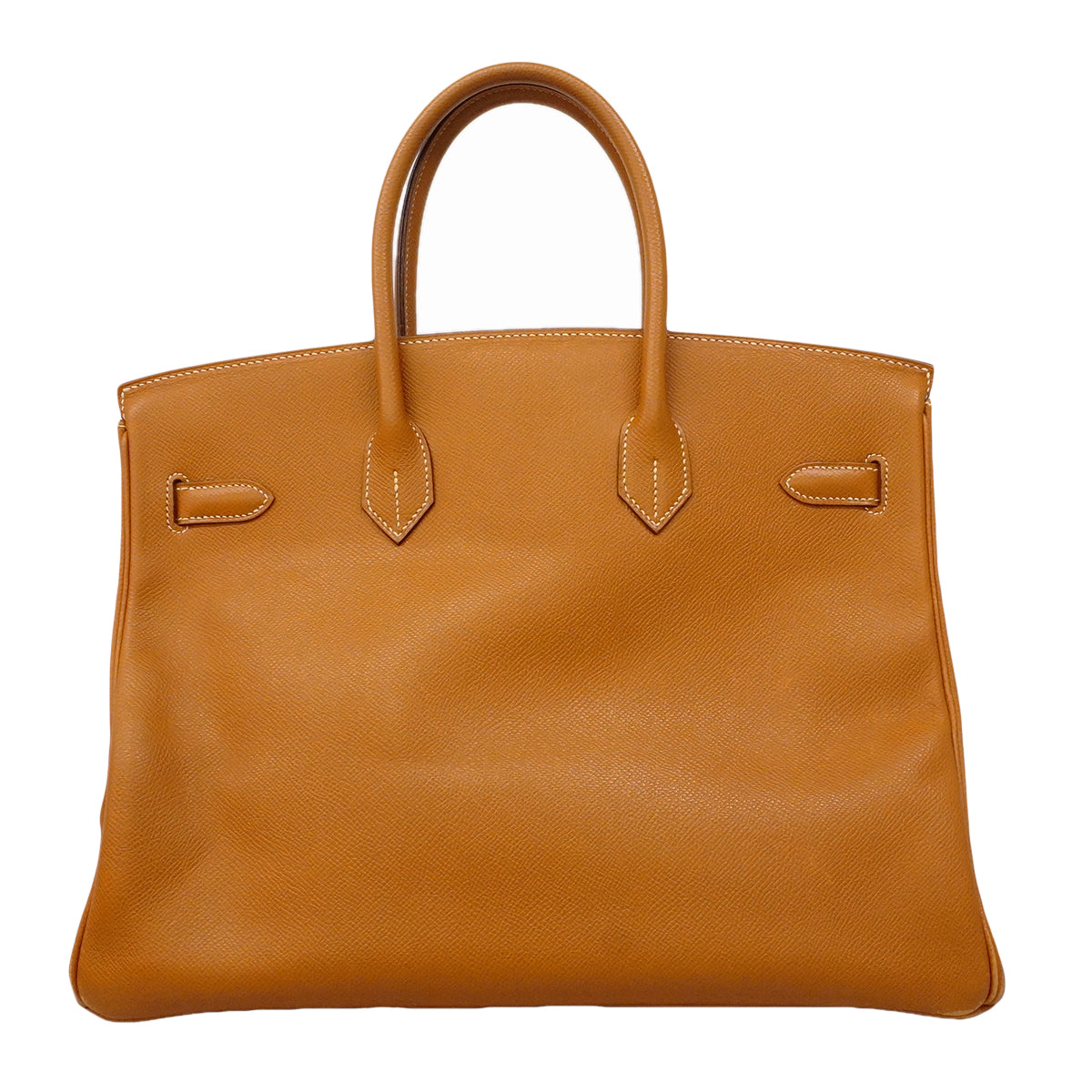 【6gc2406】エルメス ハンドバッグ バーキン35 ヴォーエプソン ゴールド ゴールド金具 □J刻印【中古】レディース
