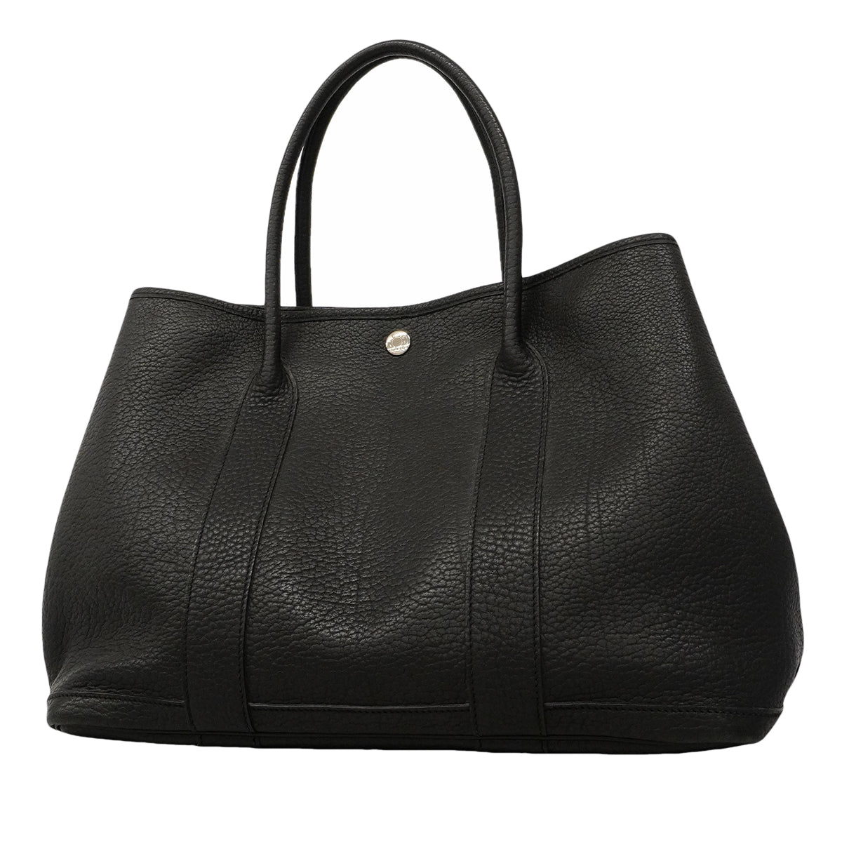 【6gc2407】エルメス トートバッグ ガーデンパーティPM ネゴンダ ブラック シルバー金具 □K刻印【中古】レディース