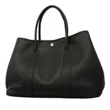 【6gc2407】エルメス トートバッグ ガーデンパーティPM ネゴンダ ブラック シルバー金具 □K刻印【中古】レディース