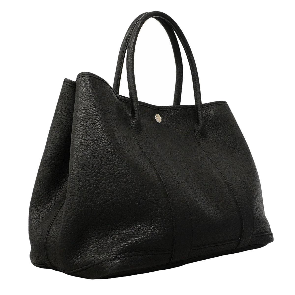【6gc2407】エルメス トートバッグ ガーデンパーティPM ネゴンダ ブラック シルバー金具 □K刻印【中古】レディース