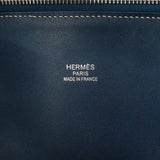 【6gc2410】エルメス ハンドバッグ ボリードリラックス45 ヴォーシッキム ブルーイズミール シルバー金具 □R刻印【中古】メンズ レディース ユニセックス