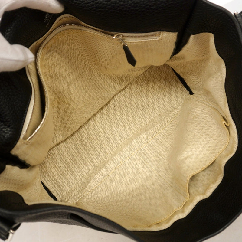 【6gc2414】エルメス ショルダーバッグ アルフレッドバサス トリヨンクレマンス ブラック シルバー金具 □P刻印【中古】レディース