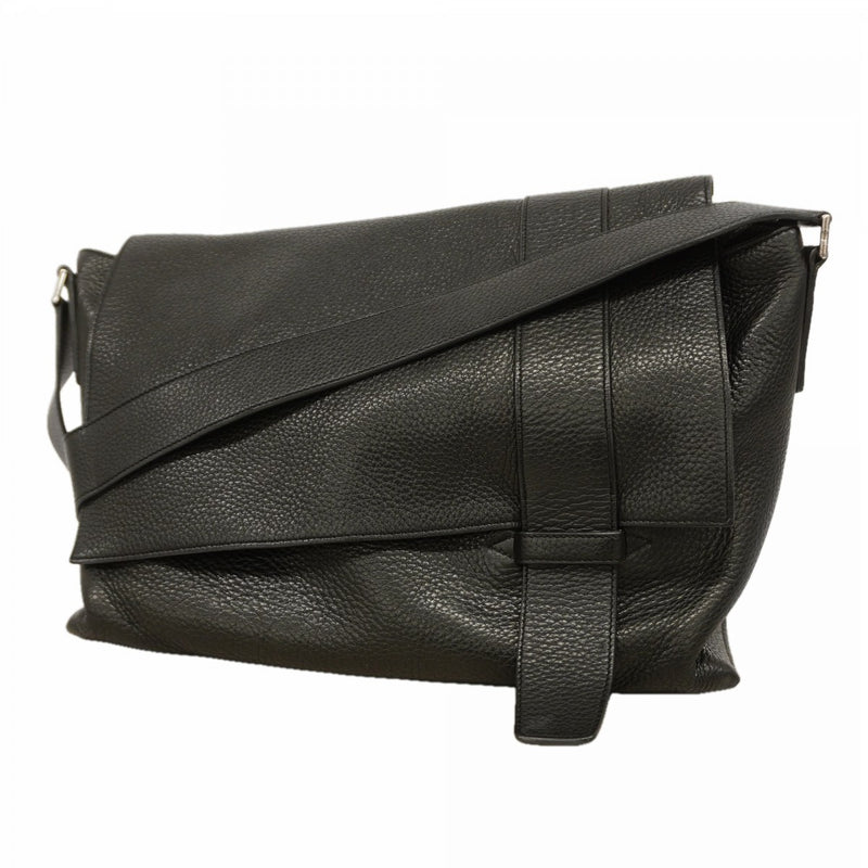 【6gc2414】エルメス ショルダーバッグ アルフレッドバサス トリヨンクレマンス ブラック シルバー金具 □P刻印【中古】レディース