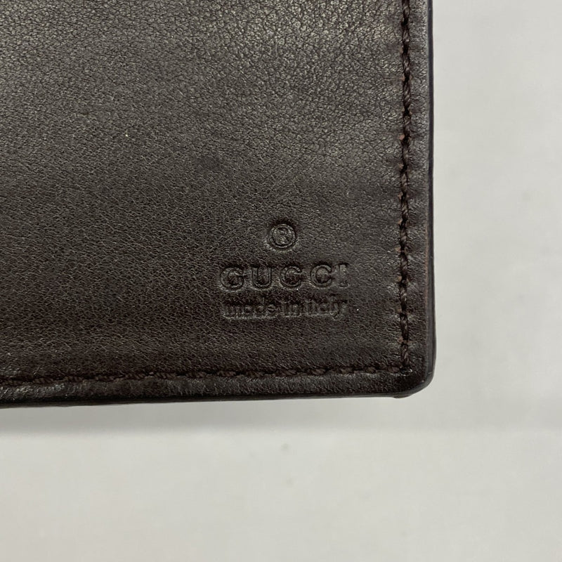 【6gc2420】グッチ 長札入れ グッチシマ 224183 レザー ブラウン【中古】メンズ
