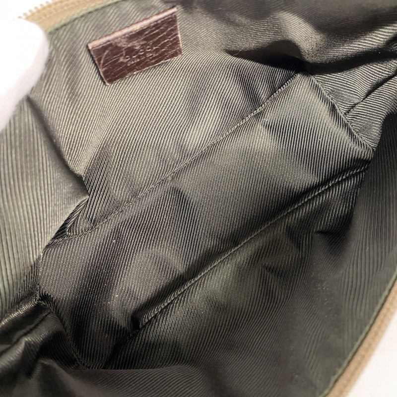 【6gc2422-k】グッチ ハンドバッグ GGキャンバス 07198 キャンバス ベージュ シルバー金具【中古】レディース