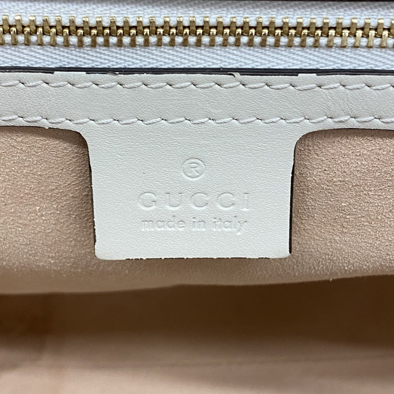 【6gc2425-k】グッチ トートバッグ GGスプリーム ホースビット 479197 PVC ブラウン ゴールド金具【中古】レディース