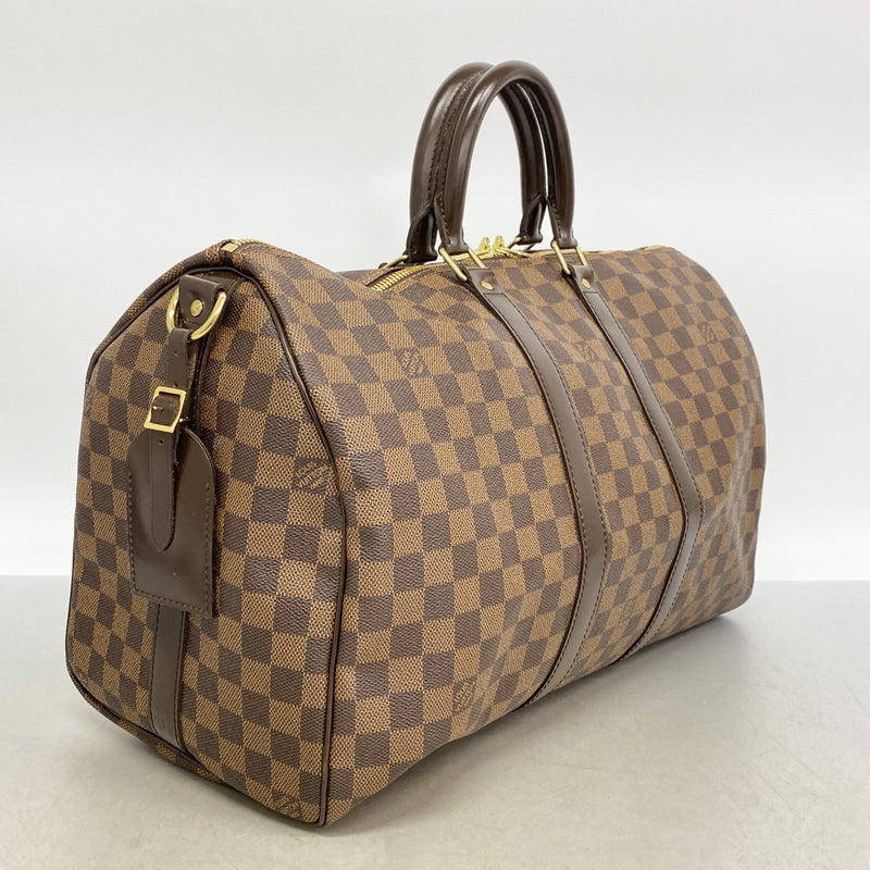 【6gc2444】ルイヴィトン ボストンバッグ ダミエ キーポルバンドリエール45 N41428 エベヌ【中古】メンズ レディース ユニセックス